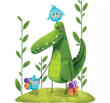 Träskvänner illustration väggkonst - Tenstickers