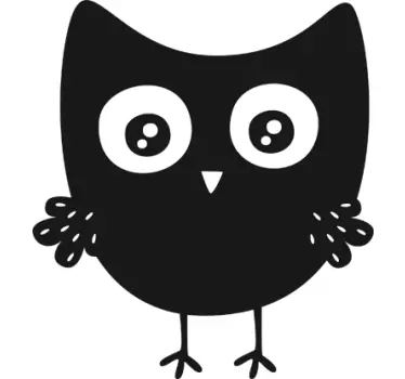 Uggla tavla klistermärke - Tenstickers