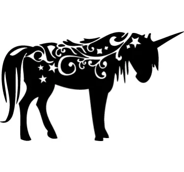 Unicorn vägg klistermärke för barn - Tenstickers