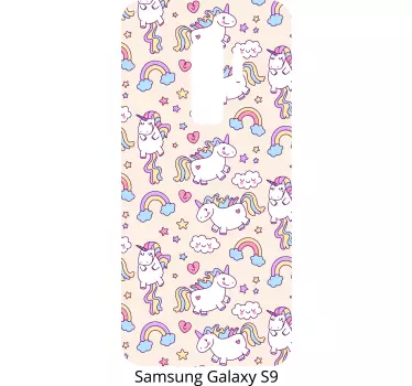 Unicorns set telefon klistermärke - Tenstickers