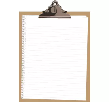Urklipp whiteboard vägg klistermärke - Tenstickers