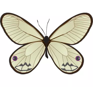 Vacker fjärilsdekal - Tenstickers