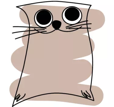 Väggklistermärke för barnkatt - Tenstickers