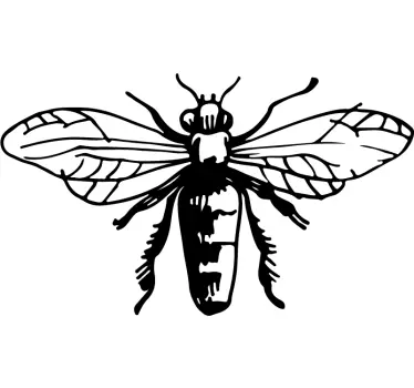 Väggklistermärken djur elegant design av bin - Tenstickers
