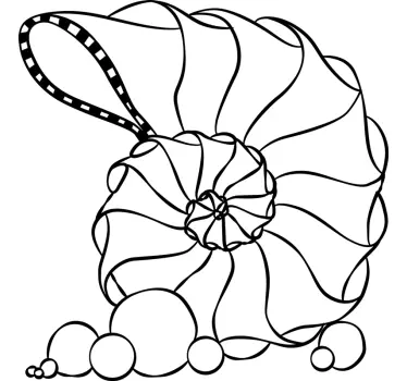 Väggklistermärken djur spiral snäcka form - Tenstickers