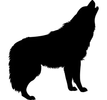 Varg dekorativa klistermärke djur vägg klistermärke - Tenstickers