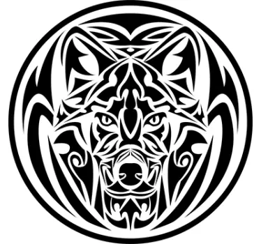 Varg stam vilda djur klistermärke - Tenstickers