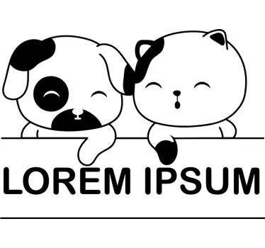 Veterinär utställning fönster dekal - Tenstickers