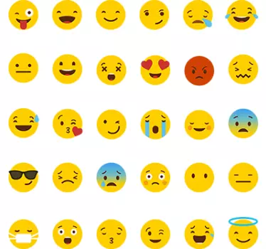 Whatsapp emoji vägg klistermärken - Tenstickers