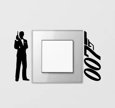 007 klistermärke för skjutljusbrytare - Tenstickers