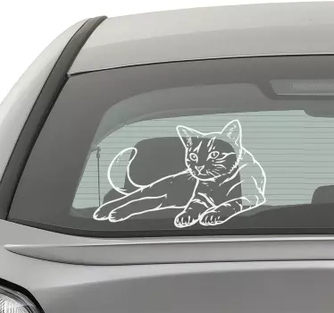 Dekorativa kattväggdekal - Tenstickers