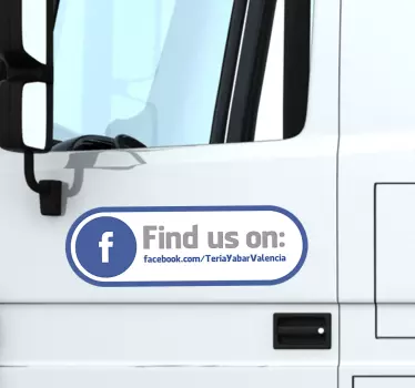 Hitta oss på facebook fönster klistermärke - Tenstickers
