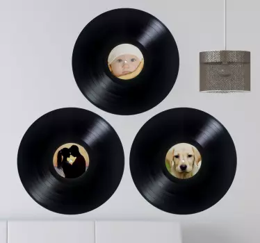 Personliga vinylplattor vägg klistermärken - Tenstickers