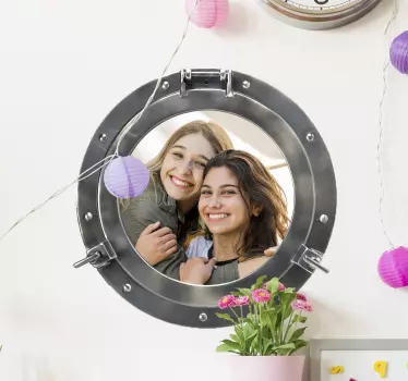 Anpassningsbar ubåt porthole havsvägg klistermärke - Tenstickers