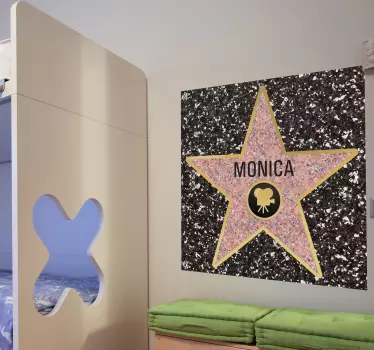 Personifierad hollywood stjärna klistermärke - Tenstickers