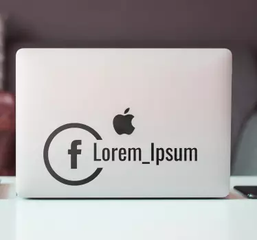 Facebook fönster klistermärke för företag - Tenstickers