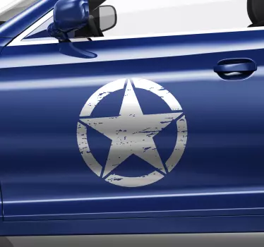 Militärstjärna klistermärke - Tenstickers