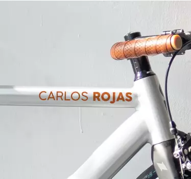 Anpassningsbara namn cykel dekal - Tenstickers