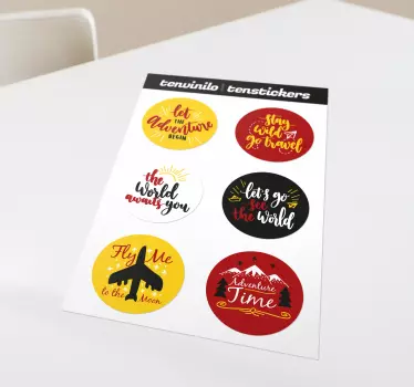 Resenärers bilfönster klistermärke - Tenstickers