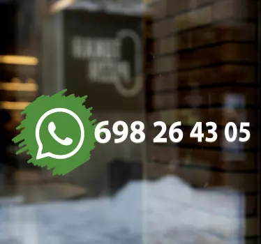 Whatsapp sociala medier logotyp klistermärke - Tenstickers