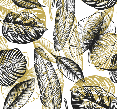 Plantas tropicales elegantes Väggklistermärken möbler - Tenstickers