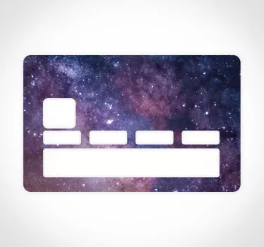 Universum kreditkort klistermärke - Tenstickers