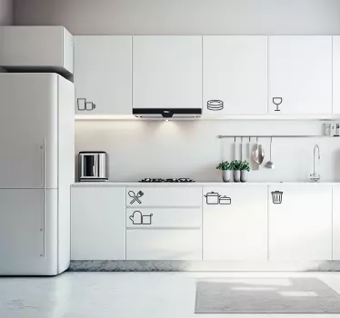 Ikoner för cocina Väggklistermärken köksredskap - Tenstickers