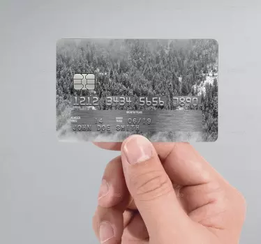 Skog ovanifrån kreditkort klistermärke - Tenstickers