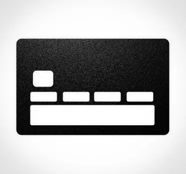 Modern mörk textur bakgrund bankkort klistermärke - Tenstickers