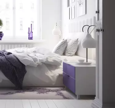 Matt lila klistermärken för möbler - Tenstickers