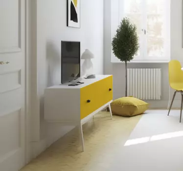 Självhäftande vinylplast - gul - Tenstickers