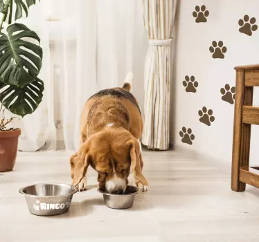 Paw prints sticker set - Tenstickers