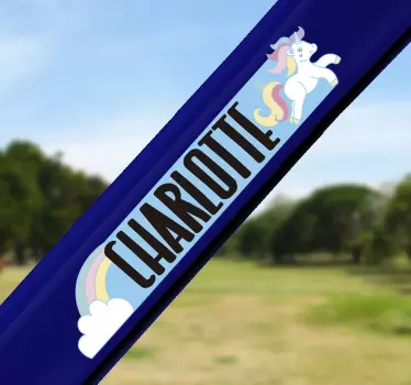 Anpassningsbar unicorn klistermärke cykel - Tenstickers