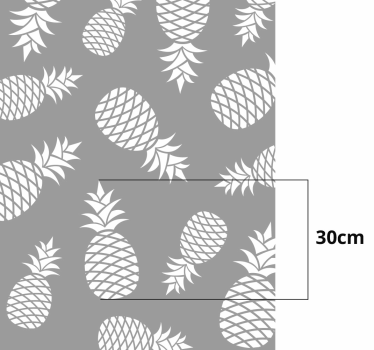 Mönster av pineaples fönster klistermärke - Tenstickers
