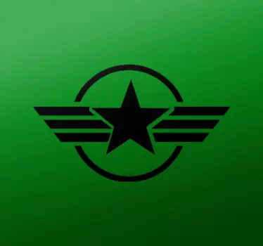 Stjärna omgiven av en cirkel dekal motorcykel - Tenstickers