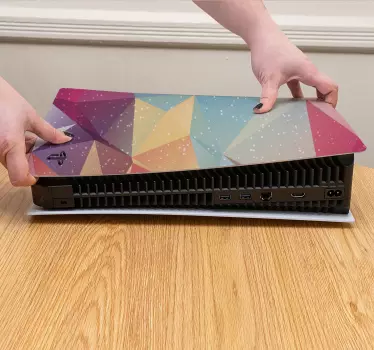 Abstrakt grafisk färger playstation 5 klistermärke - Tenstickers