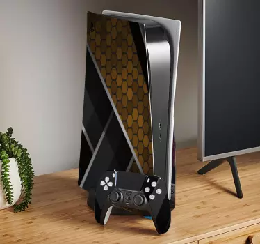 Abstrakt guld textur ps5 hud - Tenstickers