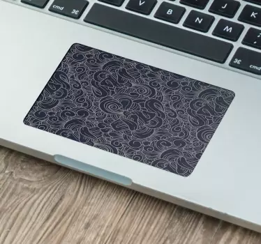 Abstrakt paisley mus utrymme laptop hud - Tenstickers
