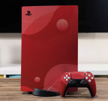 Abstrakt suddar klistermärken för bakgrundsstation playstation 5 - Tenstickers