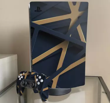 Abstrakta linjer genom varandra playstation 5 klistermärke - Tenstickers