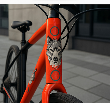 Alpha wolf klistermärken till cykel - Tenstickers