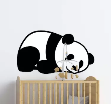 Anime panda sovande djur vägg inredning - Tenstickers