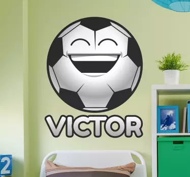 Anpassad fotboll dekal - Tenstickers