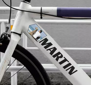 Anpassningsbar bildcykeldekal - Tenstickers