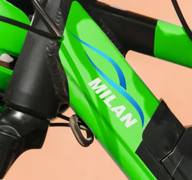 Anpassningsbar cykelramklistermärke - Tenstickers