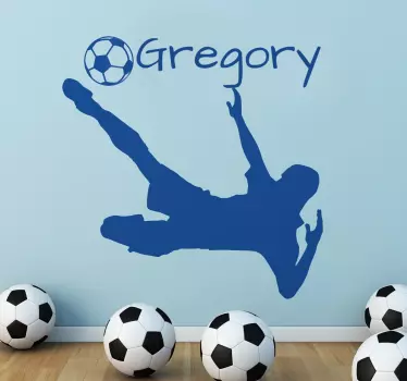Anpassningsbar fotbollsspelare dekorativ vinyl - Tenstickers