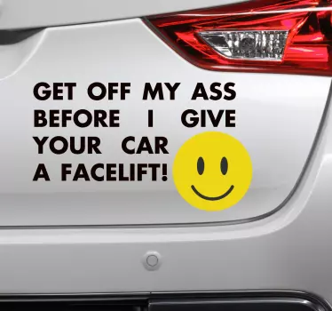 Ansiktslyftning bil dekal - Tenstickers