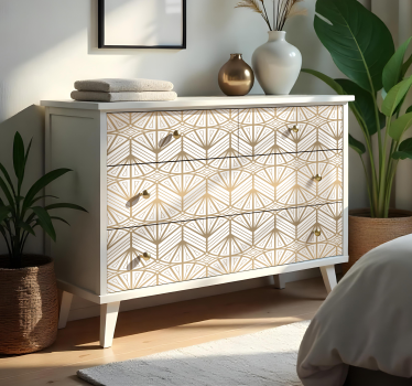 Art déco guldgradient klistermärken til möbler - Tenstickers