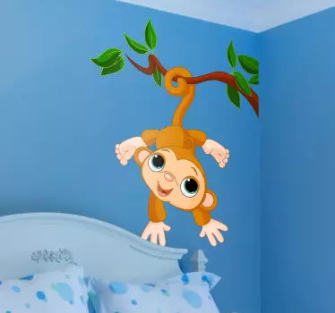 Baby monkey kids klistermärke - Tenstickers