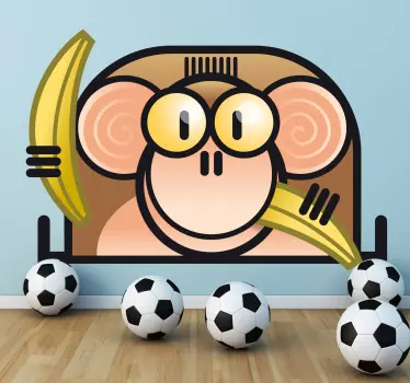 Banan apa vägg klistermärke - Tenstickers